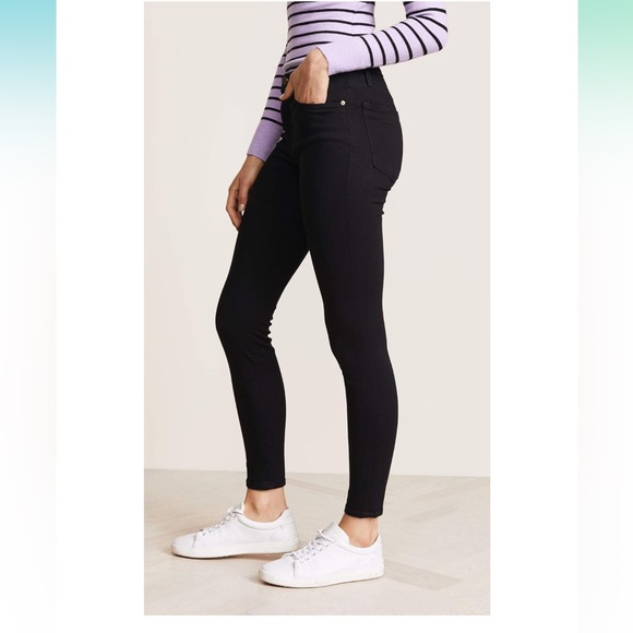 FRAME Women's Le High Skinny Black Jeans - Picture 2 of 10